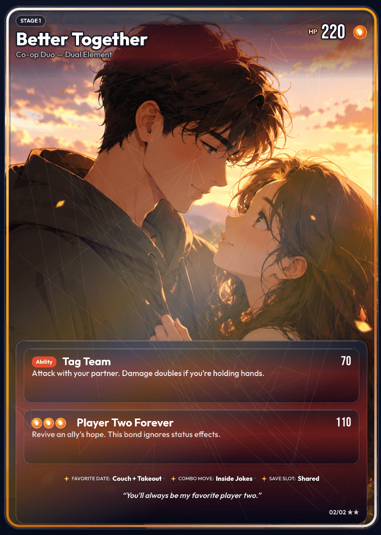 Custom Couple TCG Card